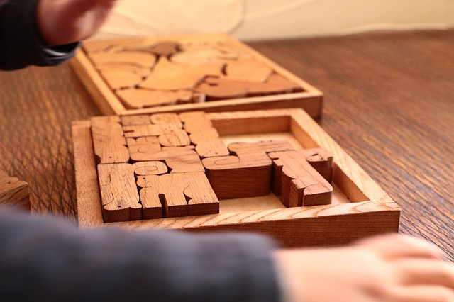 Dřevěné puzzle pro nejmenší